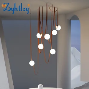 Minimalist Villa Nordic Pendant Lamp Art Floor