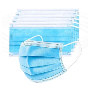 Disposable Protective 3 Ply Ear-Loop Non Woven Face Mask 17.5*9.5cm