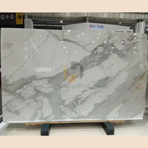 Cheapest Natural Stone Italian Calacatta White Luxury Marble for Wall/Floor/Countertops/Vanities