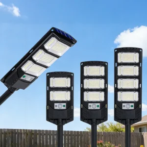 High Performance ABS Outdoor Waterproof Solar Street Light With Large Capacity Remote Control Battery &amp; LED Light Source