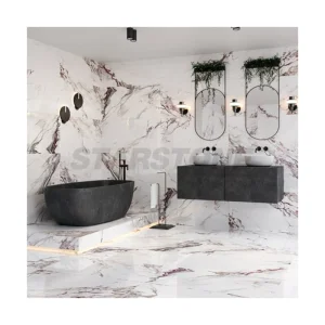 Starstone Modern Design Natural Marble Bathroom Shower Wall Customize Size Marble Wall