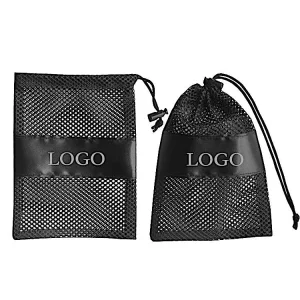 Custom Logo Mesh Drawstring Pouch