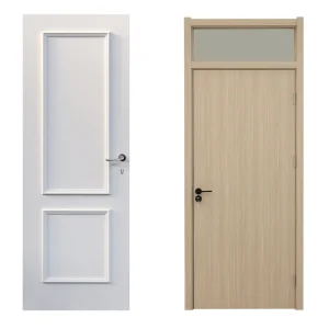 WPC Material Door Fiberglass Entry Door Cheap Bedroom Door