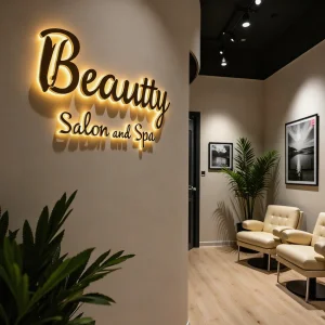 Company Logo Display 3D Backlit