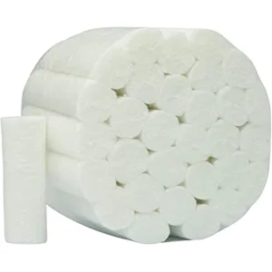 Premium 100% Pure Cotton Absorbent Dental Wool Pads for Medical Use