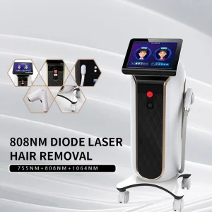 Removedor de pelos a laser profissional 808nm Máquina de depilação