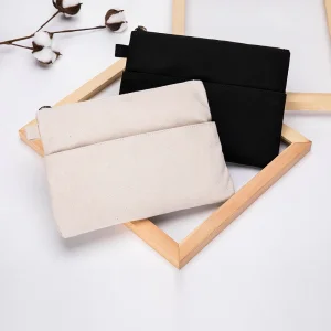 Recycled Cotton Canvas Storage Cosmetic Pouch