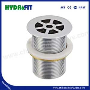 Factory Bathroom Kitchen Brass Zinc Stainless Steel Wash Basin Pop-up Click Clack Rotating Plug 1 1/4" 1 1/2" Chrome Brushed Overflow Drain Waste (BW1018B)