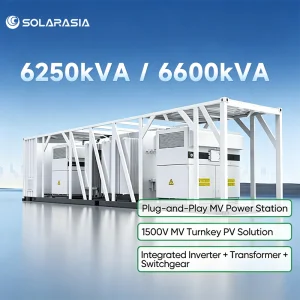 Estación Integrada de Transformador de Inversor de Gran Escala para Parque Solar 1500V Solución de Inversor Central para Sistema Fotovoltaico de Energía Renovable
