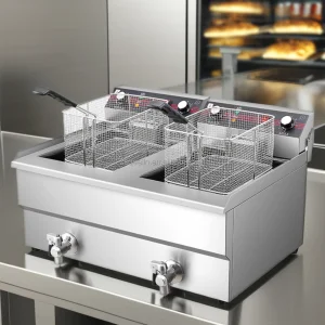 Commercial Electric 18L+18L Deep Fryer