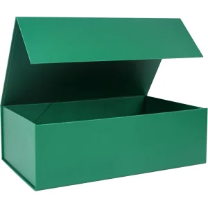 Customizable Flip-Top Hard Cardboard Gift Box With Magnetic Closure Ribbon Handle Four-Color Printing UV Finish Luxury Packaging