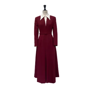 Winter-Wear Midi Dress in Black for Women 100% Polyester From Vietnam