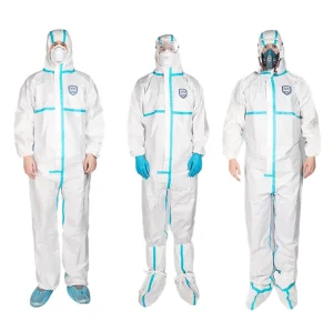 Ropa de trabajo desechable antistática de protección química, monos de tela no tejida