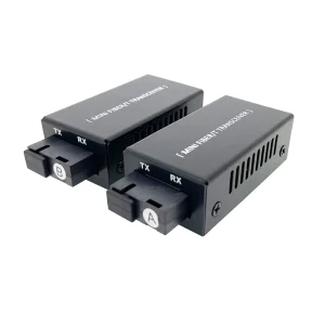 MINI Media Converter 1G Gigabit 10/1000M Base 1SC Fiber Port 1 RJ45 Ethernet Optical Fiber HTB Media Converter Switch
