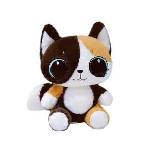 Fluffy Cat Plush Big Eyes Toy