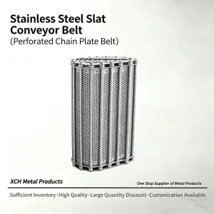 Stainless Steel Perforated Slat Conveyor Belt