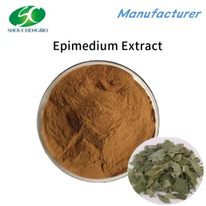 Lcariin Horny Goat Weed Extract Powder Epimedium Extract Powder Herbal Extract Plant Extract