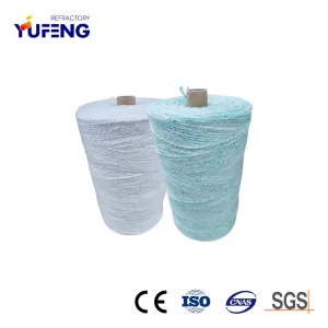 Soft Textile Materials Bio Soluble Fiber Yarn for High Temperature Insulation