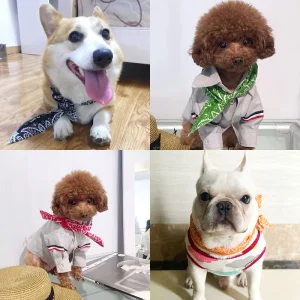 Evaporative Eco-Friendly Cooling Neck Band Ice Silk Scarf Bandana for Pets