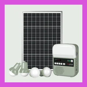 Solar LED Lighting System with USB Mobile Charger