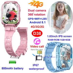 4G waterproof smart kids watch