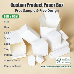 Custom Print Cardboard Box Packaging Christmas Gift