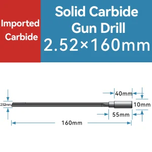 Premium Solid Carbide Gun Drill Bits for Deep Hole Precision