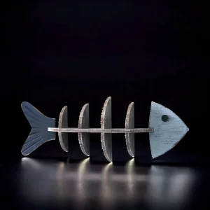 Fish Bone Wall Shelf