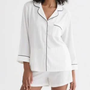 Women's Casual Comfortable Modal Two-Piece Loungewear Set Breathable Winter Sleepwear Elastic Waist Solid Pattern Soft Smooth