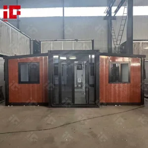 بيت حديث مخصص أبيض 20/40FT شقة جدتي على عجلات 2 غرفة نوم فاخرة منازل مسبقة الصنع