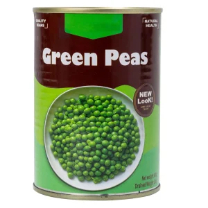 Guisantes verdes enlatados en salmuera en 400g estaño