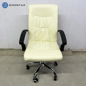 Modern Managerial Chair Featuring Adjustable Armrests and Contoured Seat Cushion