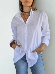 Oversized Colorful Cotton Shirt