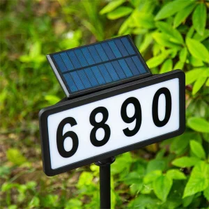 China Solar Waterproof Illuminated Led Address Sign