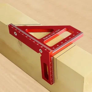 Carpenter Square Woodworking Protractor Aluminum Alloy Triangle Ruler DIY OEM Multi-Angle 45/90 Degree Layout Measuring Tool