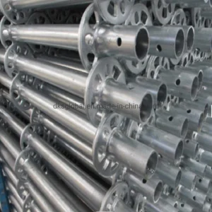 Q355 Steel Ringlock Scaffolding System with Rosette and Base Plate and Coupler