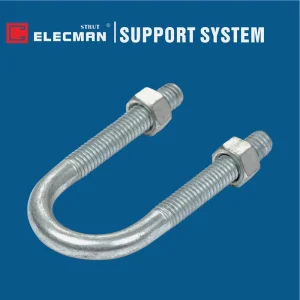 Steel Long Tangent U Bolts Thread Conduit Pipe Hangers and Supports