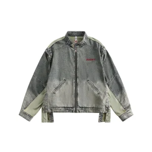 High Quality New Models Denim Jacket Embroidered Separable Zipper Sleeve Denim Jeans Jackets for Bulk