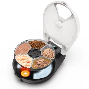 Automatic Wet Food Cat Feeder Portable Refrigerated