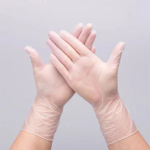 Clear Vinyl Powder Free Exam Gloves