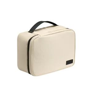 Aqua Travel Fashion Candy Zipper Cosmetic Bag Nylon Top Handle Wide Opening Womens Makeup Case Bridal Shower Bag