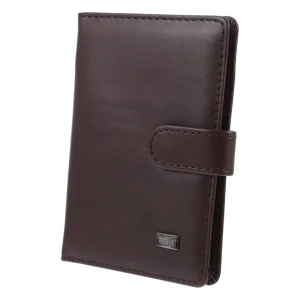 Cartera de pasaporte de cuero PU personalizada para hombres