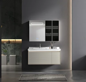 Modern Hotel Bathroom Vanity Unit Customizable Wood Bathroom Cabinet Laundry Room Furniture
