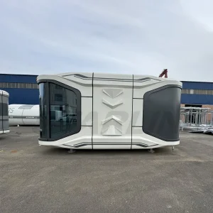 Casa prefabricada de lujo moderna, casa cápsula móvil, resort al aire libre, espacio de vida pequeño, módulo portátil, unidad cápsula, casa modular, casa contenedor, cápsula espacial