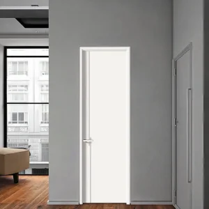 White Interior Room Door MDF Designs Wood Interior Doors Primed Molded Slab Internal Bedroom Door for Houses