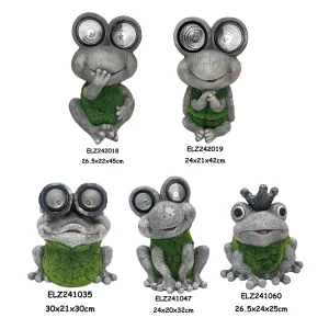 High-Quality Handcrafted Solar Power Frogs