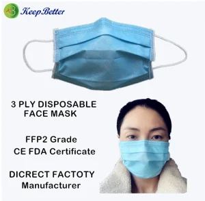 Máscara facial desechable de earloop no médica