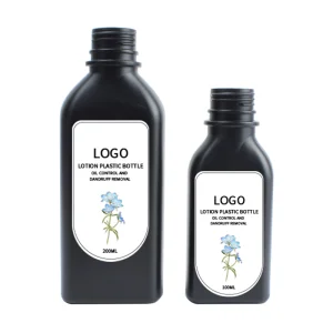 Custom Eco 30% 50% 100% PCR HDPE Material Recycled Plastic Bottle Square Face Care Lotion Plastic Bottle