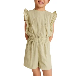 Girls Ruffle Printed Breathable Romper Summer Wear Cute Sleeveless Design