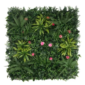 Artificial Plastic Creeper Boxwood Hedge Moss Grass Indoor Plant Vertical Panels Leaves Green Wall System for Decoration Plant